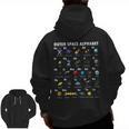 Outer Space Alphabet Kindergarten Teachers 1st Day Of School Men Zip Up Hoodie Back Print, trending gift