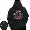 Panthers Paw Print Leopard Maroon Panther Pride Teacher Men Zip Up Hoodie Back Print, trending gift