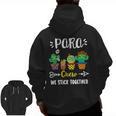 PARA Crew School Cactus Team PARA Teacher Squad For Men Women Kids Men Zip Up Hoodie Back Print, trending gift