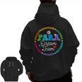 PARA Dream Team Teacher Paraprofessional Paraeducator Men Zip Up Hoodie Back Print, trending gift PARA Dream Team Teacher Paraprofessional Paraeducator Men Zip Up Hoodie Back Print, trending gift