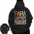 Paraeducator Paraprofessional SPED Teacher Men Zip Up Hoodie Back Print, trending gift Paraeducator Paraprofessional SPED Teacher Men Zip Up Hoodie Back Print, trending gift