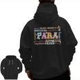 Paraprofessional Back To School Paraeducator Para Teacher Men Zip Up Hoodie Back Print, trending gift