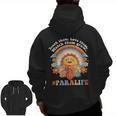Paraprofessional Para Life Sun Flower Teacher Back To School Men Zip Up Hoodie Back Print, trending gift