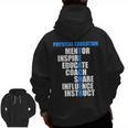 PE Physical Education Teacher For PE Teacher Men Zip Up Hoodie Back Print, Pe Teacher Gifts, trending gift