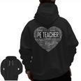 PE Physical Education Teacher PEAppreciation Coach Men Zip Up Hoodie Back Print, Pe Teacher Gifts, trending gift