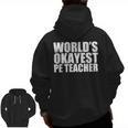 PE Teacher Men Zip Up Hoodie Back Print, Pe Teacher Gifts, trending gift