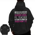 PE Teacher Shirt Physical Education Teacher Men Zip Up Hoodie Back Print, Pe Teacher Gifts, trending gift