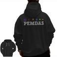 PEMDAS Please Excuse My Dear Aunt Sally Math Rules Teacher Men Zip Up Hoodie Back Print, trending gift PEMDAS Please Excuse My Dear Aunt Sally Math Rules Teacher Men Zip Up Hoodie Back Print, trending gift