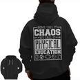 Physical Education s For Pe Teachers And Students Men Zip Up Hoodie Back Print, Pe Teacher Gifts, trending gift