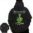 Pi Day Puns Pithon Math Teacher Jokes Women Men Kids Men Zip Up Hoodie Back Print, trending gift
