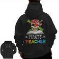 Pirate Teacher Halloween Skull Adult Men Zip Up Hoodie Back Print, trending gift Pirate Teacher Halloween Skull Adult Men Zip Up Hoodie Back Print, trending gift