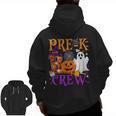 Pre-K Boo Crew Teacher Student Halloween Costume Men Zip Up Hoodie Back Print, trending gift