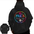 Pre K Dream Team Back To School Boys First Day Teacher Men Zip Up Hoodie Back Print, trending gift