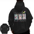 Preppy Silly Teacher Goose Build Character Back To School Men Zip Up Hoodie Back Print, trending gift