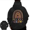 Preschool Crew Cute Leopard Rainbow Back To School Teachers Men Zip Up Hoodie Back Print, trending gift Preschool Crew Cute Leopard Rainbow Back To School Teachers Men Zip Up Hoodie Back Print, trending gift