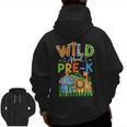 Preschool Teacher Kids Back To School Wild About Pre-K Men Zip Up Hoodie Back Print, trending gift