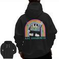 Rainbow AAC Awareness Month SPED Teacher SLP Communication Men Zip Up Hoodie Back Print, trending gift