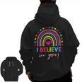 Rainbow I Believe In You Teacher Testing Day Men Zip Up Hoodie Back Print, trending gift Rainbow I Believe In You Teacher Testing Day Men Zip Up Hoodie Back Print, trending gift