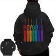 Rainbow Roygbiv Kids Artist Costume Art Teacher Men Zip Up Hoodie Back Print, trending gift