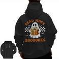 Read More Books Halloween Retro Pumpkin Reading Fall Teacher Men Zip Up Hoodie Back Print, trending gift