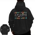 Read Books Stay Weird Sign Language ASL Teacher Book Lover Men Zip Up Hoodie Back Print, trending gift Read Books Stay Weird Sign Language ASL Teacher Book Lover Men Zip Up Hoodie Back Print, trending gift