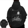 Read In Peace Skeleton Halloween Book Reading Spooky Teacher Men Zip Up Hoodie Back Print, trending gift