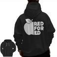 Red For Ed Teacher Support Public Education For Men Women Kids Men Zip Up Hoodie Back Print, trending gift
