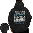 Resource Teacher Tshirt Men Women Men Zip Up Hoodie Back Print, trending gift