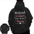 Retired Teachers Make The Best Nanas Cute G Ma Nana Grandma Men Zip Up Hoodie Back Print, trending gift
