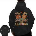 Retro Fall In Love With Learning Autumn Pumpkin Teacher Kids Men Zip Up Hoodie Back Print, trending gift Retro Fall In Love With Learning Autumn Pumpkin Teacher Kids Men Zip Up Hoodie Back Print, trending gift