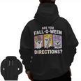 Retro Are You Fall O Ween Directions Teacher Halloween Ghost Men Zip Up Hoodie Back Print, trending gift