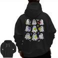 Retro Halloween Science Teacher Ghost Laboratory Teacher Men Zip Up Hoodie Back Print, Science Teacher Gifts, trending gift