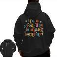 Retro It's a Good Day To Make Some Art Teacher Student Men Zip Up Hoodie Back Print, trending gift Retro It's a Good Day To Make Some Art Teacher Student Men Zip Up Hoodie Back Print, trending gift
