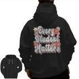 Retro Vintage Every Student Matters Teacher Paraprofessional Men Zip Up Hoodie Back Print, trending gift