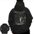 SchröDinger's Cat Escape Plan Science Teacher For Men Women Kids Men Zip Up Hoodie Back Print, Science Teacher Gifts, trending gift