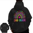Second Grade Rainbow Girls Boys Teacher Team 2nd Grade Squad Men Zip Up Hoodie Back Print, 2nd Grade Teacher Gifts, trending gift