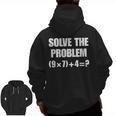 Solve The Problem 67 Teacher Men Zip Up Hoodie Back Print, trending gift