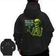 Solve The Problem Skeleton Teacher Halloween Math Six Seven Men Zip Up Hoodie Back Print, trending gift