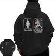Special Ed Teacher Dabbing Unicorn Teacher Women Men Zip Up Hoodie Back Print, trending gift Special Ed Teacher Dabbing Unicorn Teacher Women Men Zip Up Hoodie Back Print, trending gift