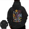 Special Education ASL Teacher Superpower DHH Teacher Men Zip Up Hoodie Back Print, trending gift Special Education ASL Teacher Superpower DHH Teacher Men Zip Up Hoodie Back Print, trending gift