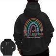 Special Education Dream Team Rainbow SPED Teacher Autism Men Zip Up Hoodie Back Print, trending gift