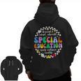 Special Education Teacher SPED Squad Team Kids Men Groovy Men Zip Up Hoodie Back Print, Groovy Teacher Gifts, trending gift