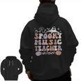 Spooky Music Teacher Halloween Music Teaching Men Women Men Zip Up Hoodie Back Print, trending gift