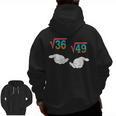Square Root 36 49 Meme 67 Ice Cream Drip Math Teacher Tee Men Zip Up Hoodie Back Print, trending gift
