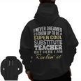 Substitute Teacher T Shirt School Tee Men Zip Up Hoodie Back Print, trending gift