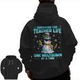 Surviving The Teacher Life Pjs Pajamas Christmas Xmas Teache Men Zip Up Hoodie Back Print, trending gift