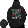 I Teach The Cutest Little Monsters Teacher Halloween Outfit Men Zip Up Hoodie Back Print, trending gift I Teach The Cutest Little Monsters Teacher Halloween Outfit Men Zip Up Hoodie Back Print, trending gift