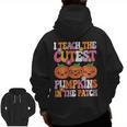 I Teach The Cutest Pumpkins Halloween Fall Teacher Women Men Zip Up Hoodie Back Print, trending gift I Teach The Cutest Pumpkins Halloween Fall Teacher Women Men Zip Up Hoodie Back Print, trending gift