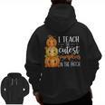 I Teach The Cutest Pumpkins In The Patch Fall Autumn Teacher Men Zip Up Hoodie Back Print, trending gift