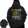 TEACH LOVE INSPIRE Teacher Sunflower Appreciation Men Zip Up Hoodie Back Print, trending gift TEACH LOVE INSPIRE Teacher Sunflower Appreciation Men Zip Up Hoodie Back Print, trending gift